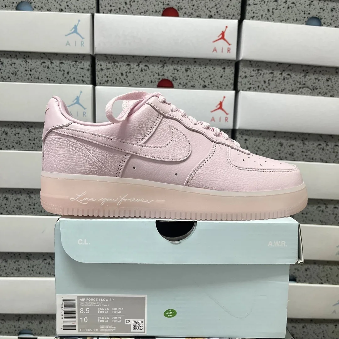 White Pink Nocta Air Force 1