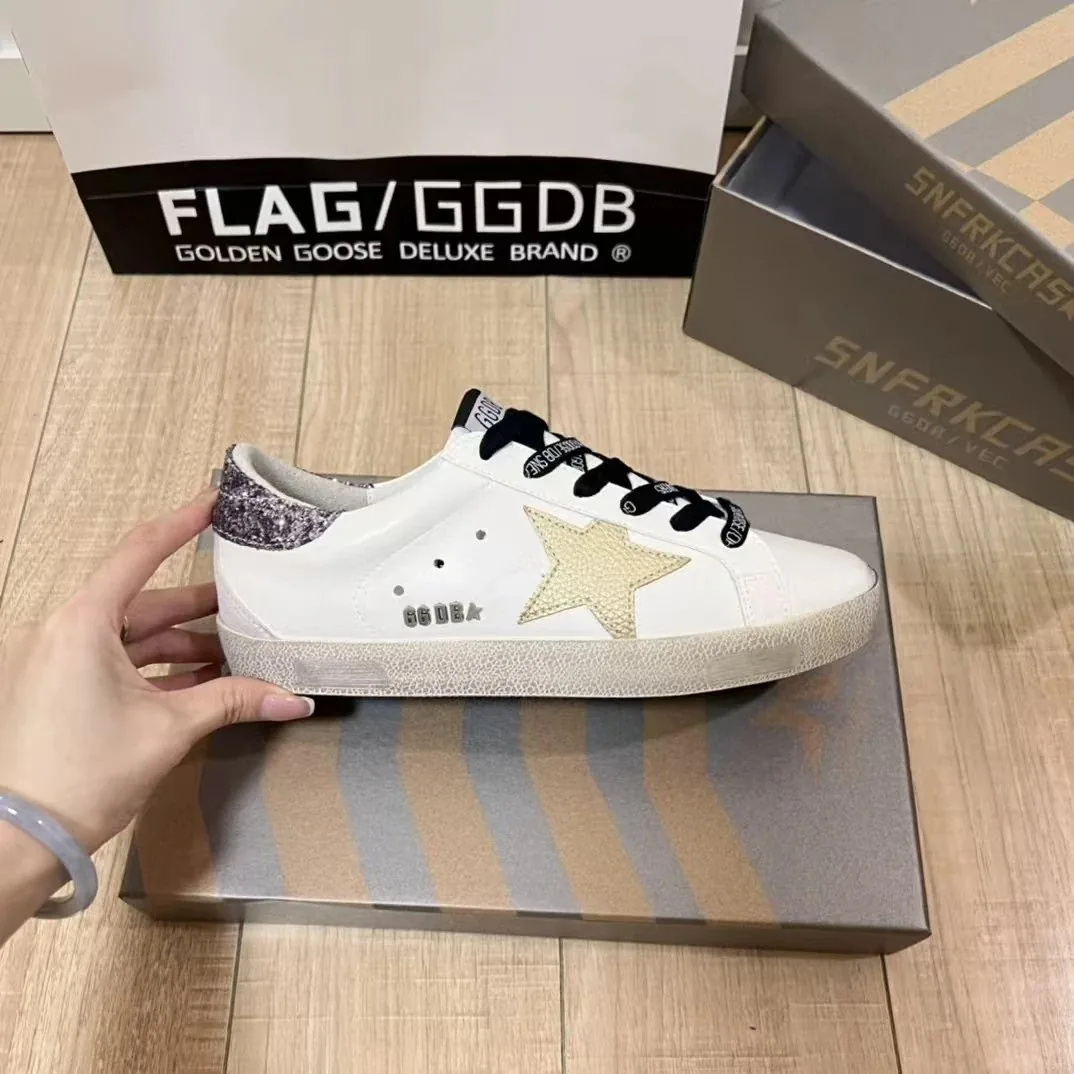 Golden Goose Super-Star White Sneakers — Photo 10
