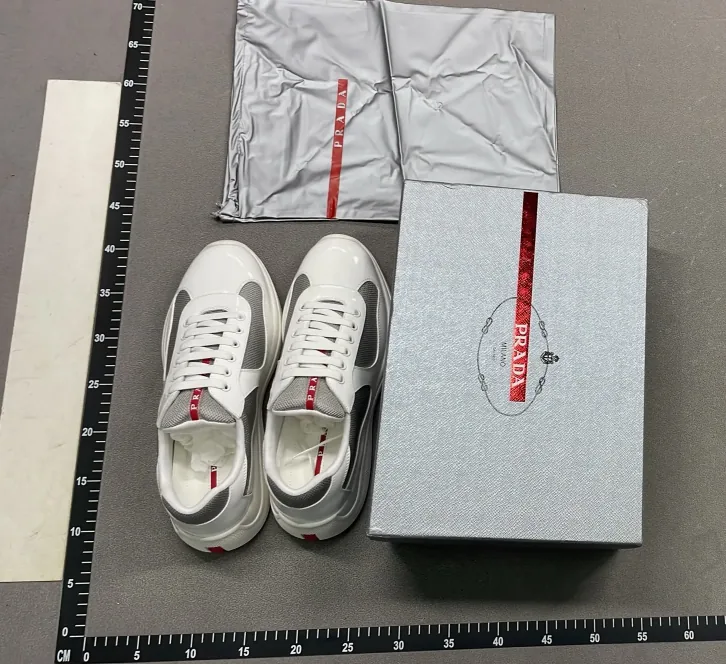 Prada Americas Cup Black Patent Sole Sneakers — photo 8