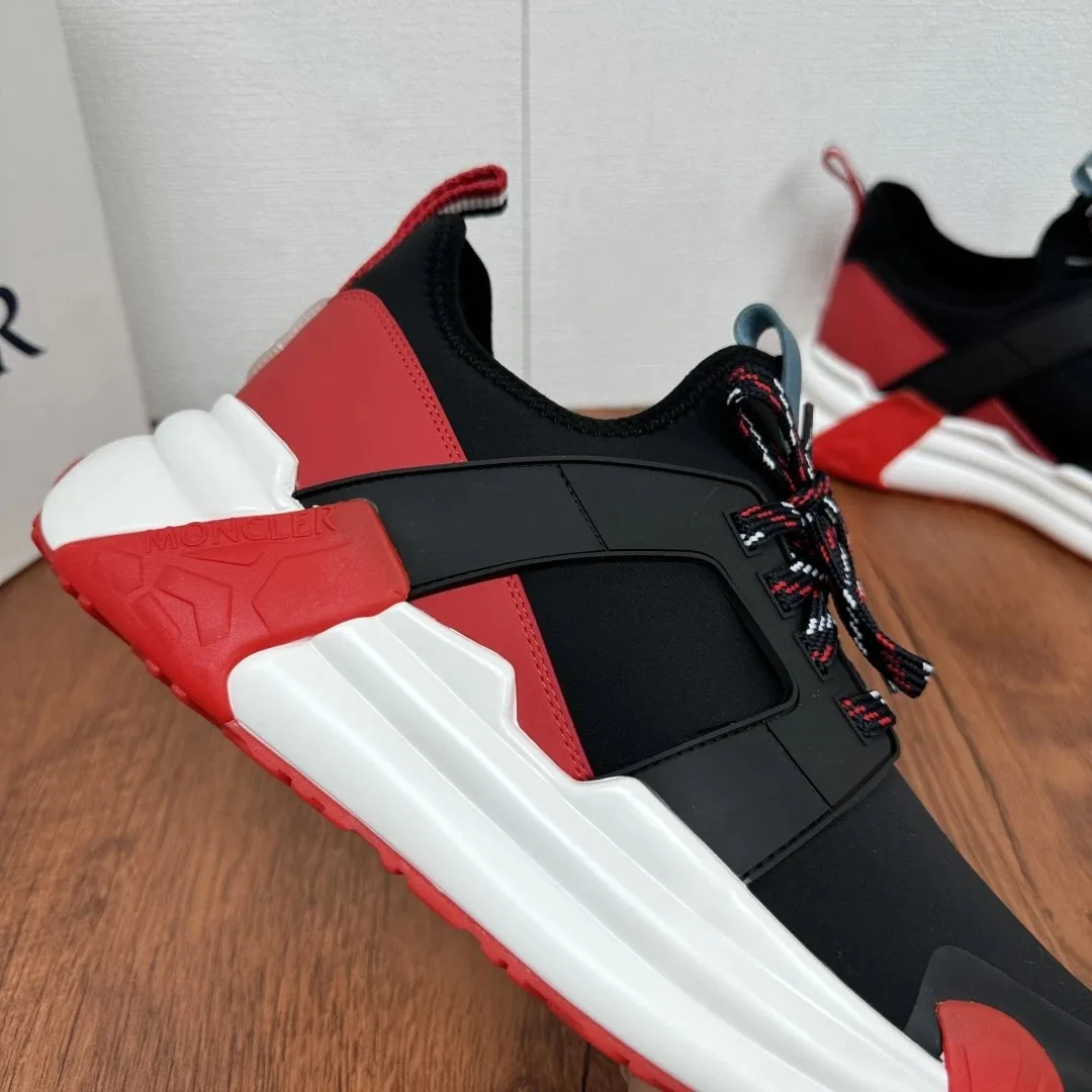 Moncler Black Lightweight Mesh Runners — QC