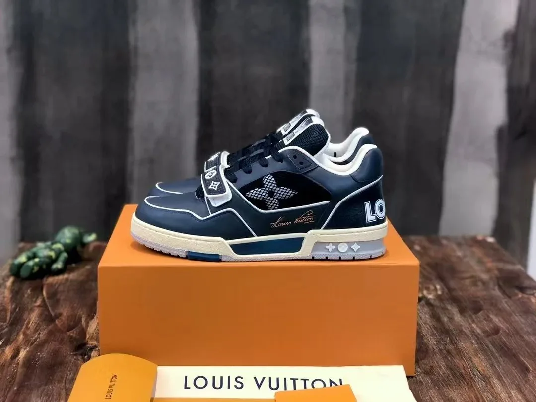 Louis Vuitton LV Trainer Black White Skate Shoes — photo 6