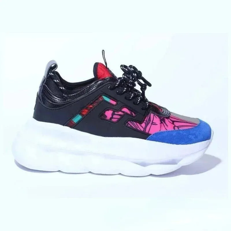Versace Chain Reaction Blue Low-Top Trainers — photo 10