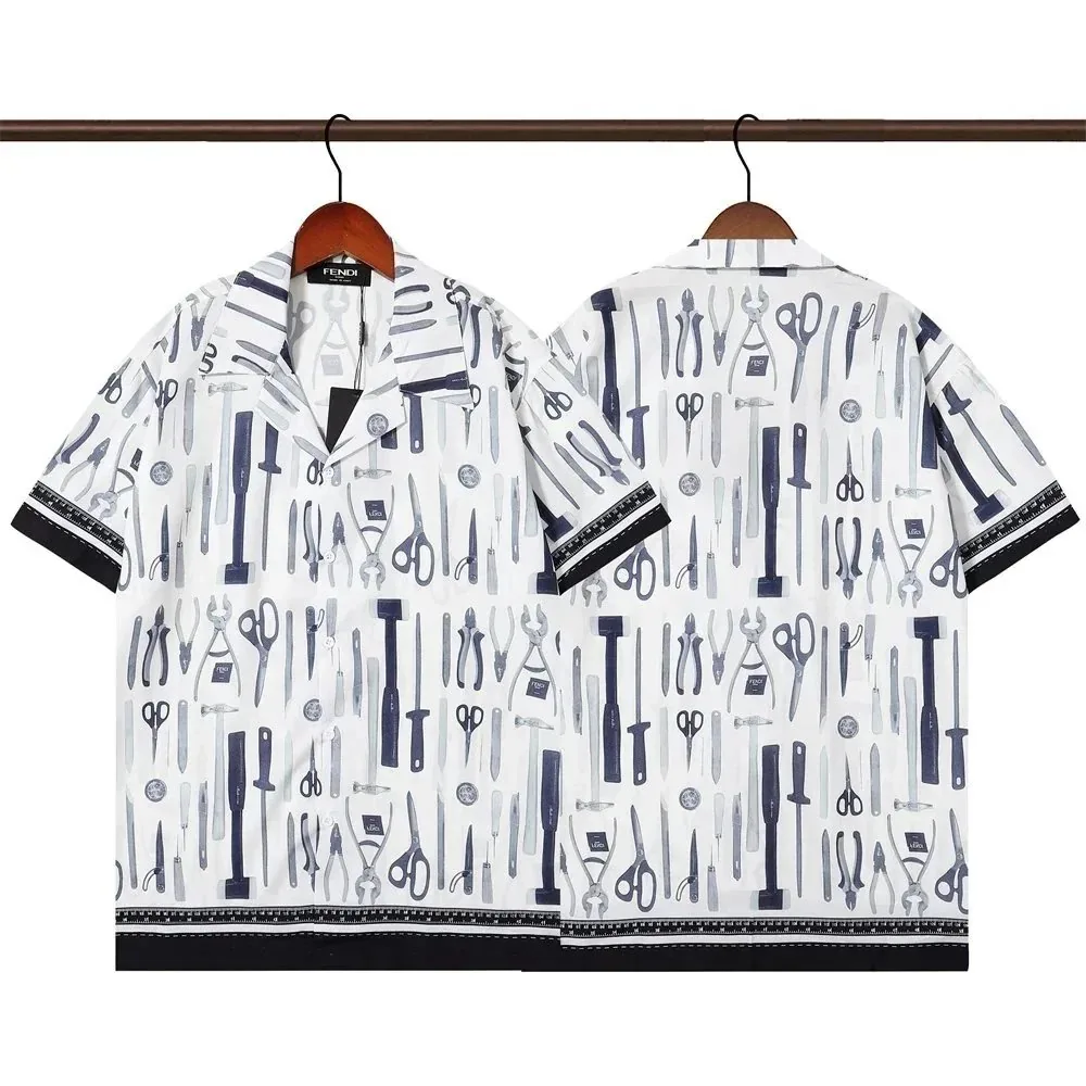Fendi FF Monogram Short Sleeve Shirt — Photo 2