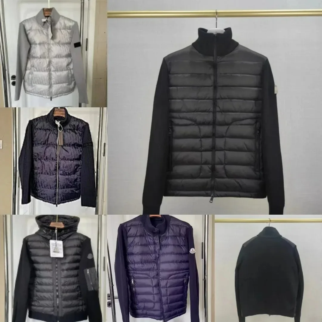 Knit Panel Padded Jacket