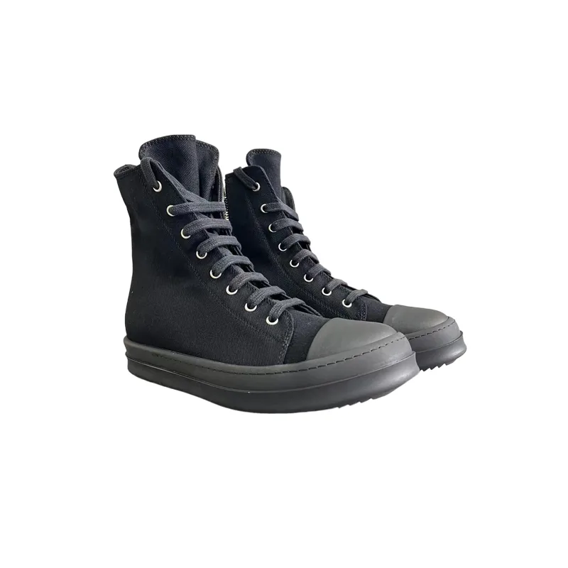 Rick Owens Ramones Black High-Tops — Photo 8