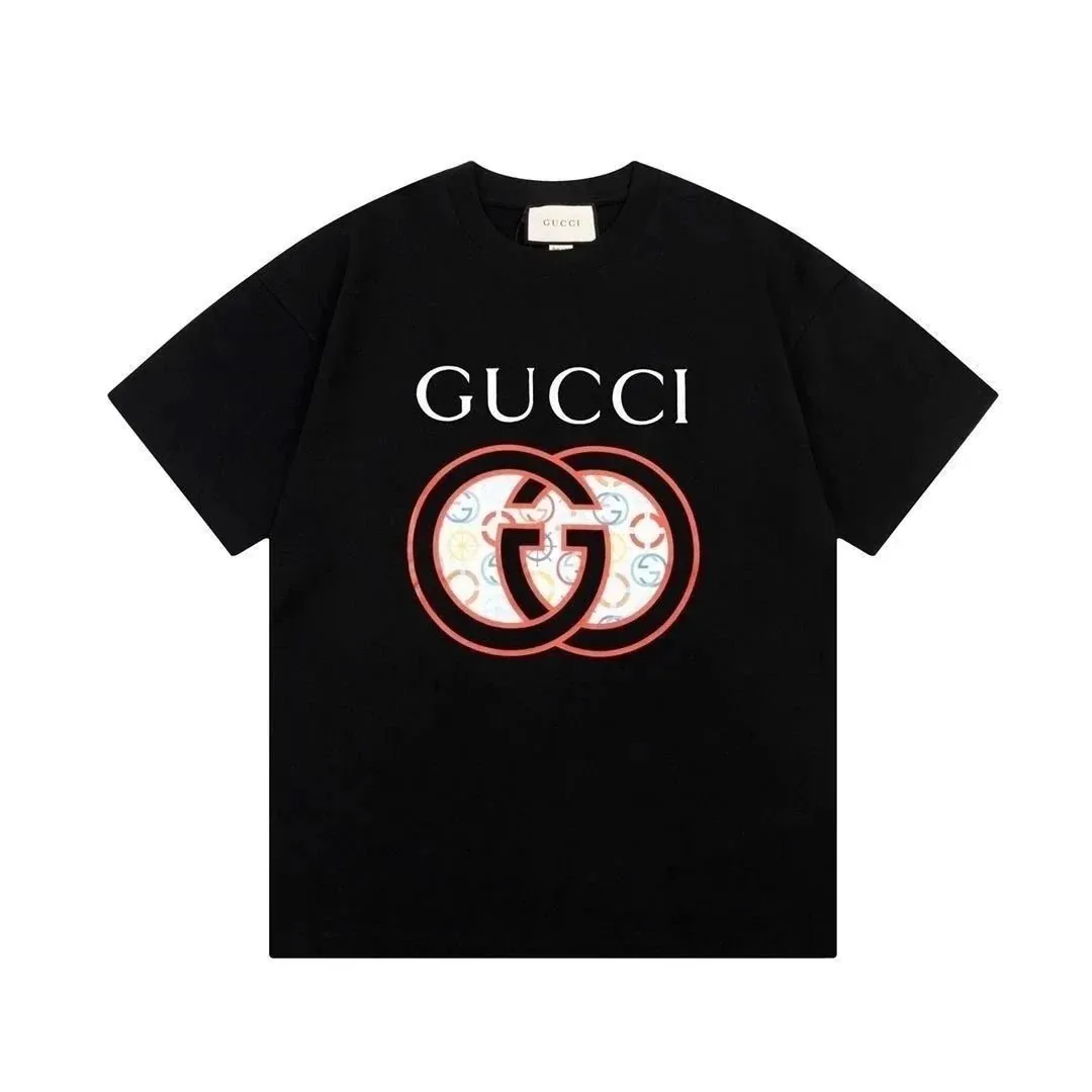 Cotton Crewneck Letter Print T-Shirt — Photo 2