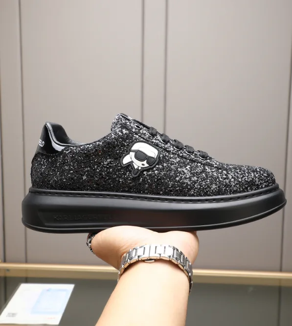 Karl Lagerfeld Kapri White KC Low-Top Sneakers — QC
