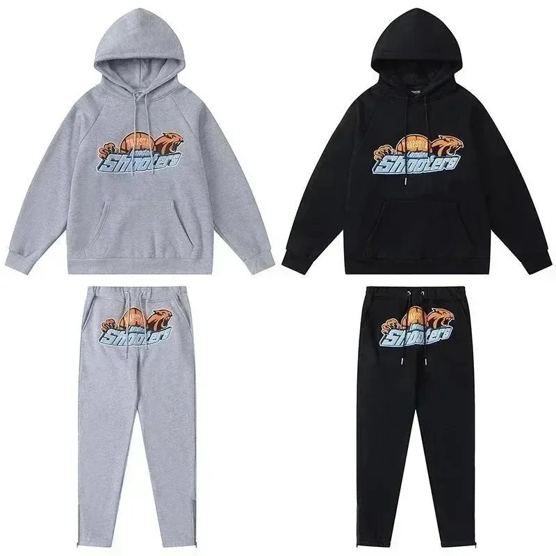 Letter Embroidered Hoodie Set — Photo 3