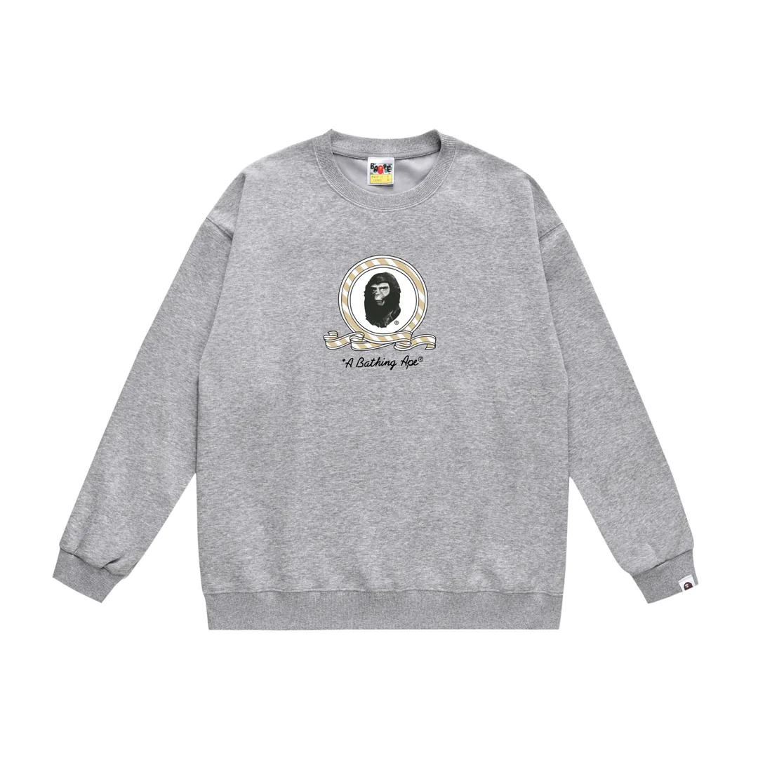 Print Fleece Crewneck Sweatshirt — Photo 7