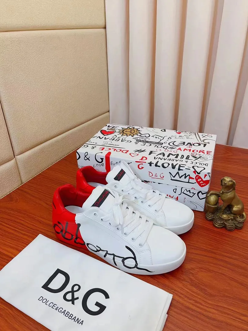 Dolce & Gabbana Portofino & Multicolor Graffiti Sneakers — QC