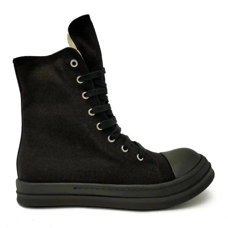 Rick Owens DRKSHDW Ramones High Beige Top Trainers — photo 9