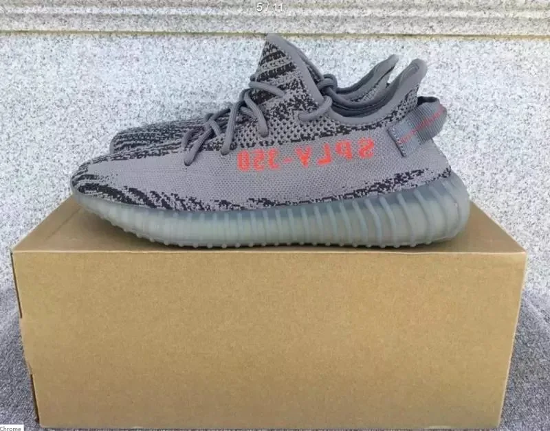 Adidas Yeezy 350 Grey Running Shoes — QC