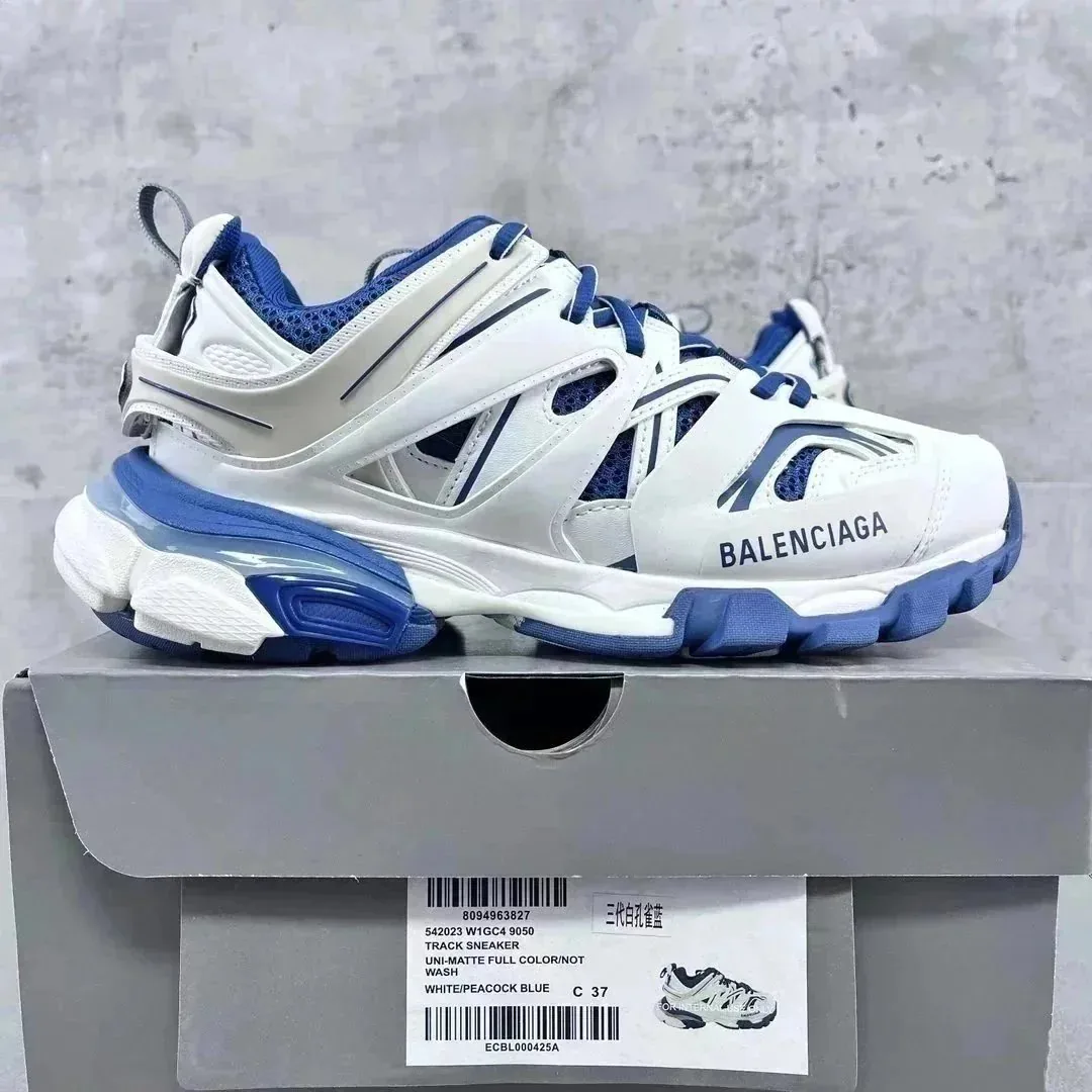 Balenciaga Track White Athletic Sneakers — Photo 3