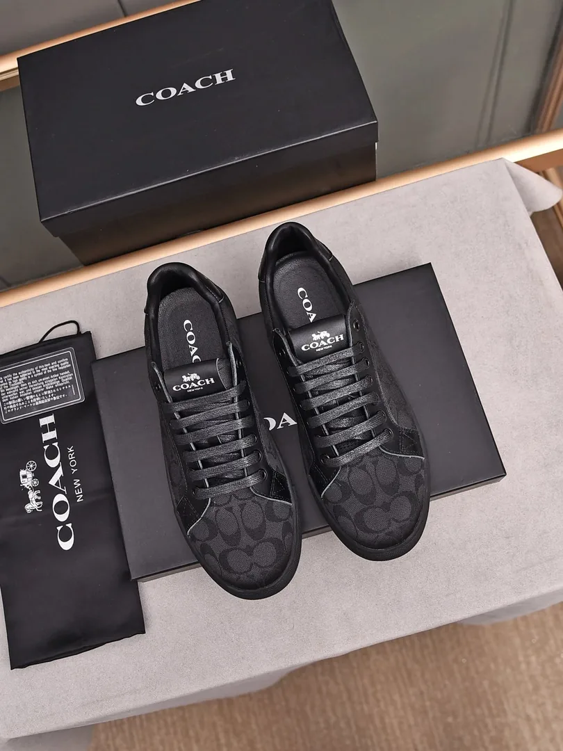 Coach Low-Top Lace-Up Sneakers