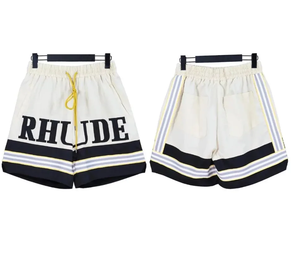 Rhude Logo Mesh Basketball Shorts — QC
