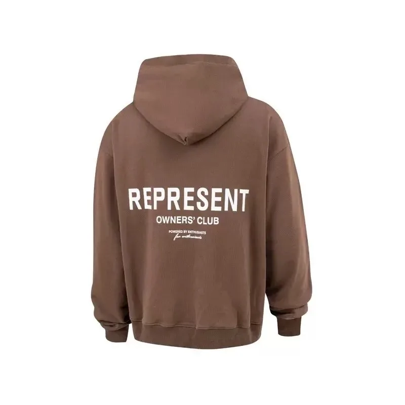 Represent Logo Print Hooded Hoodie — Photo 5