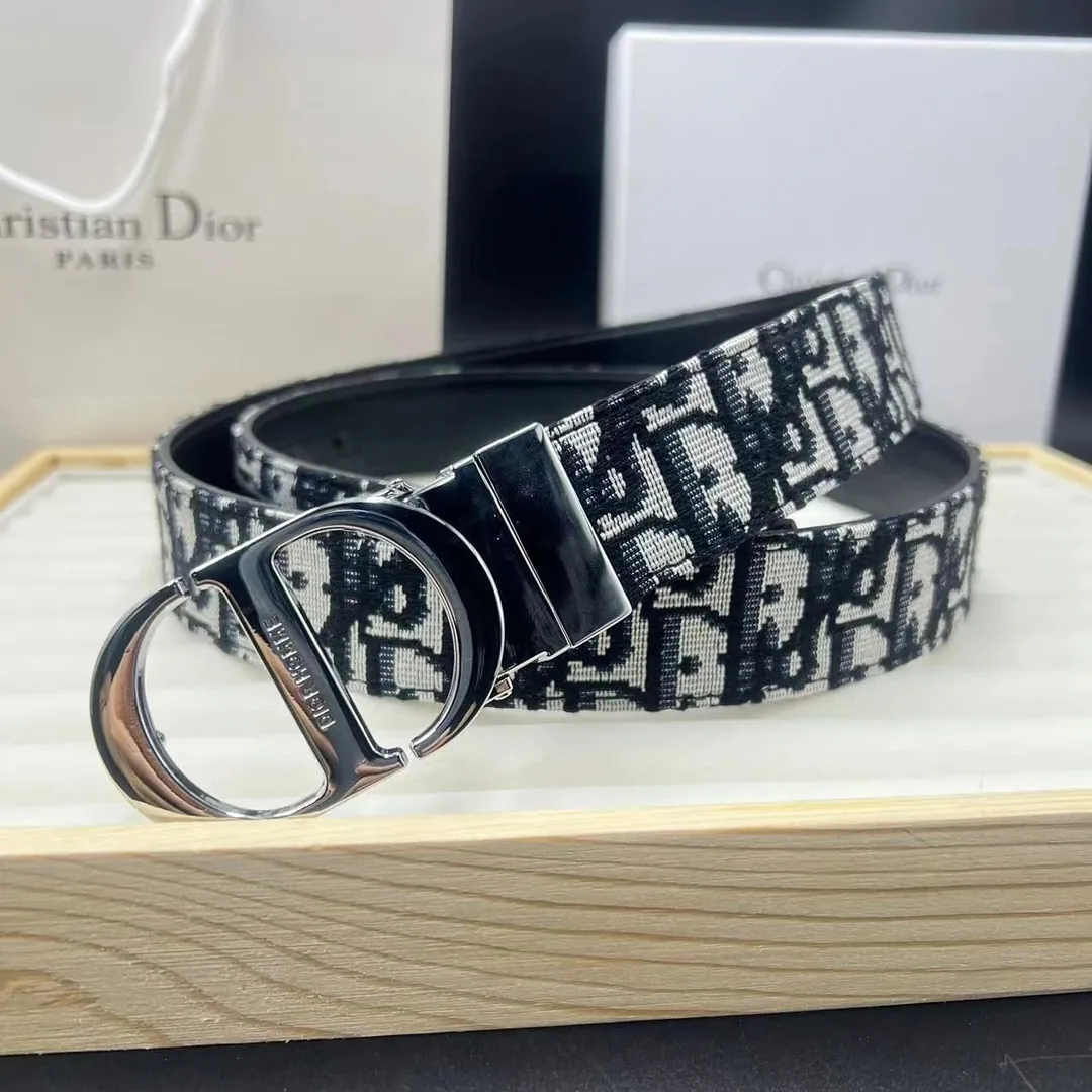 Dior Leather Letter Belt — Photo 12