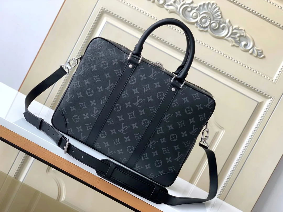 Louis Vuitton Black Monogram Briefcase — Photo 4