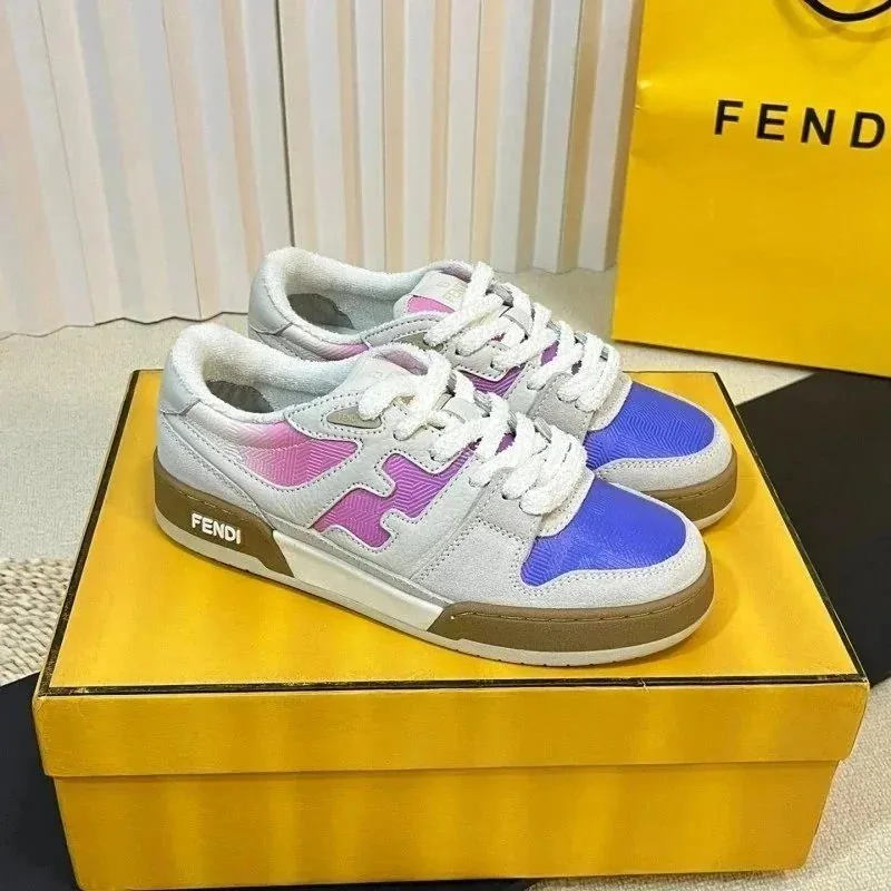 Fendi Match Low-Top Sneakers — Photo 8