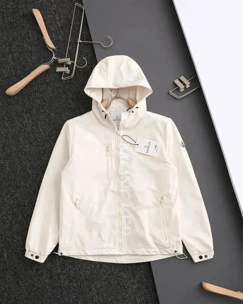 Moncler Logo Print Hooded Windbreaker — photo 9