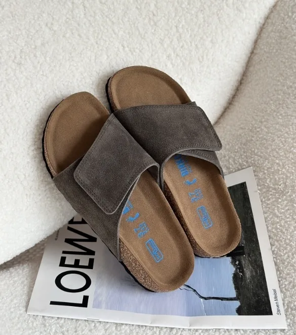 Cork Sole Velcro Slides — QC