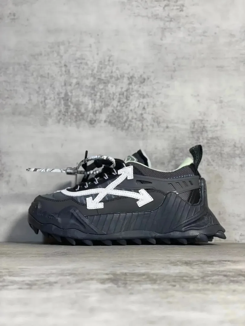 Off-White Odsy-1000 White Lace-Up Platform Runners — Photo 14