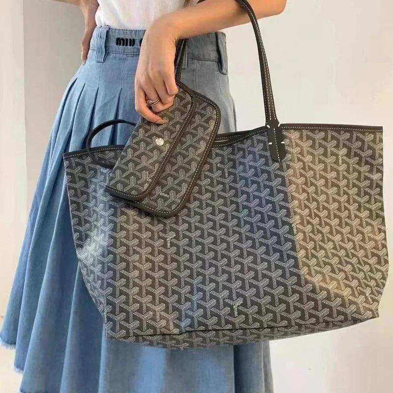 Leather Tote Bag Set