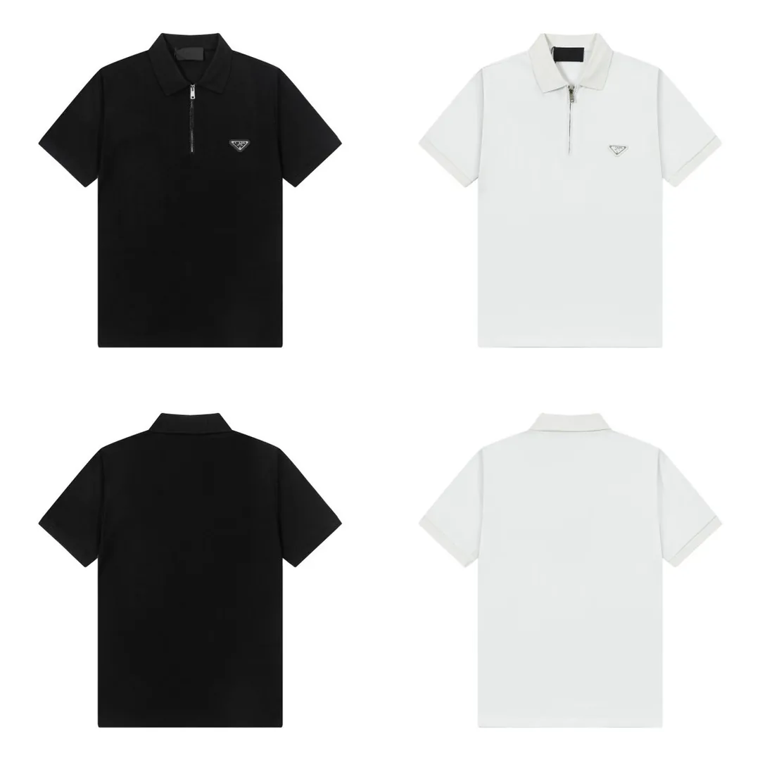 Prada Zip Metal Triangle Polo Shirt — photo 5