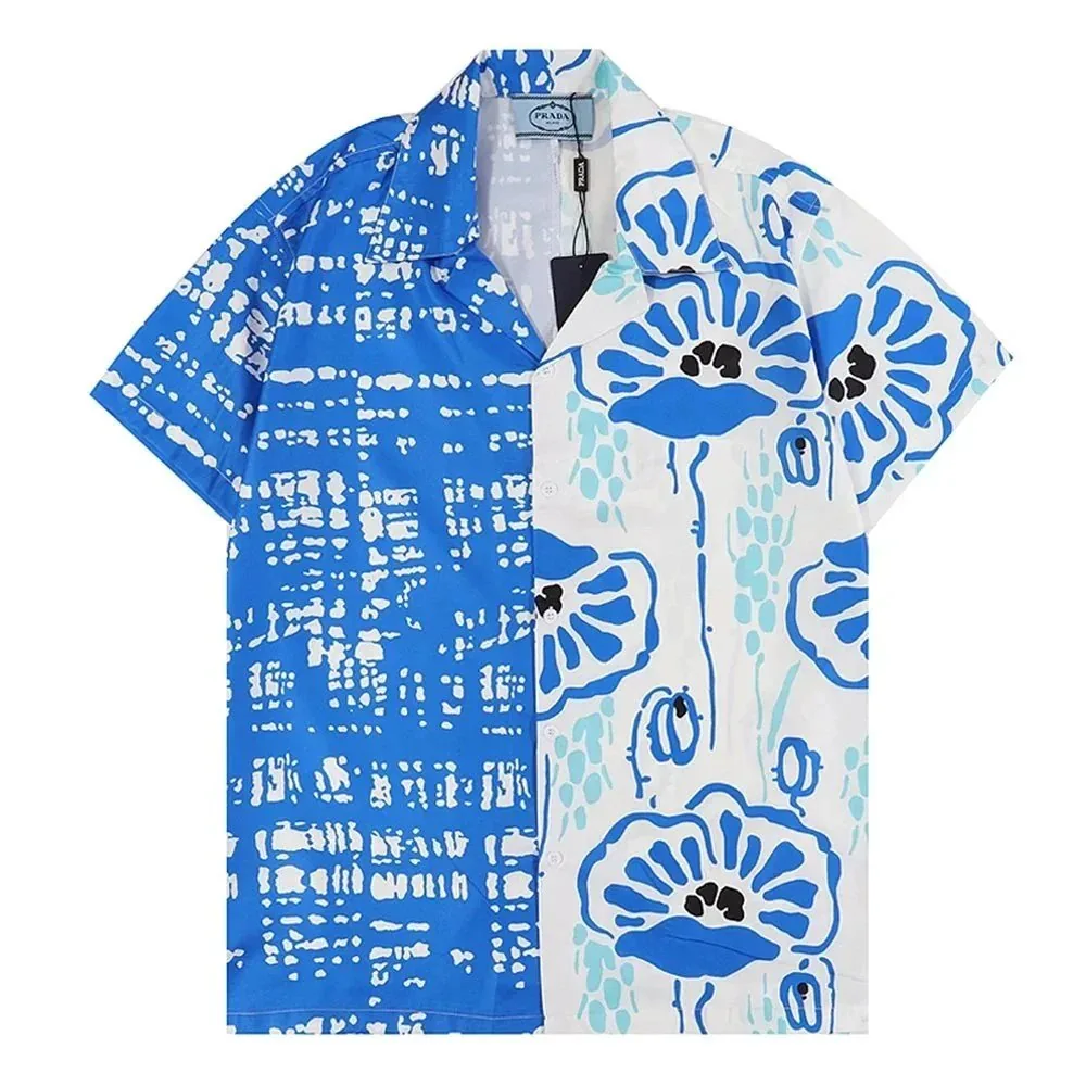 Prada Camo Triangle Logo Short Sleeve Shirt — Photo 3