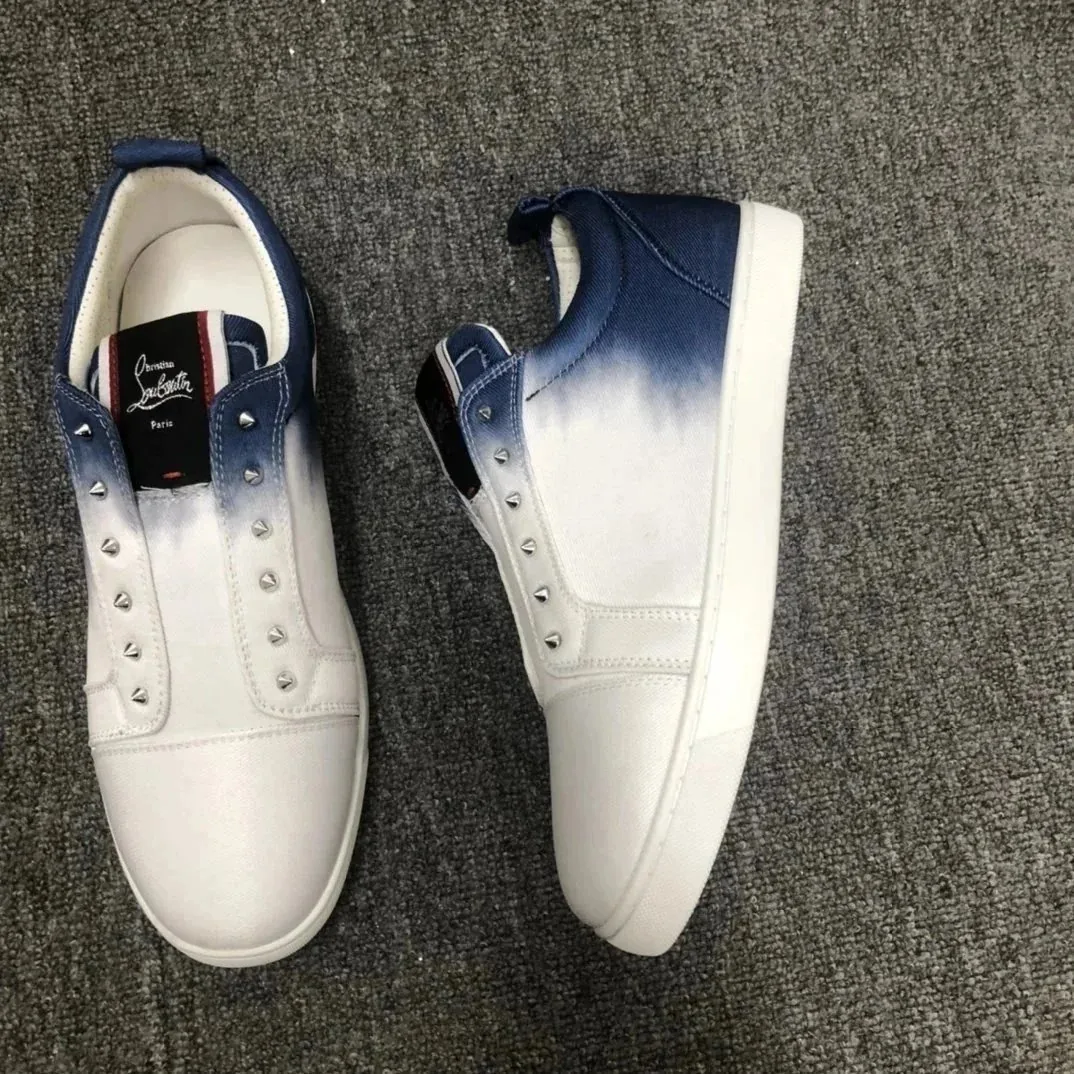 Christian Louboutin White Zip-Up Sneakers — QC