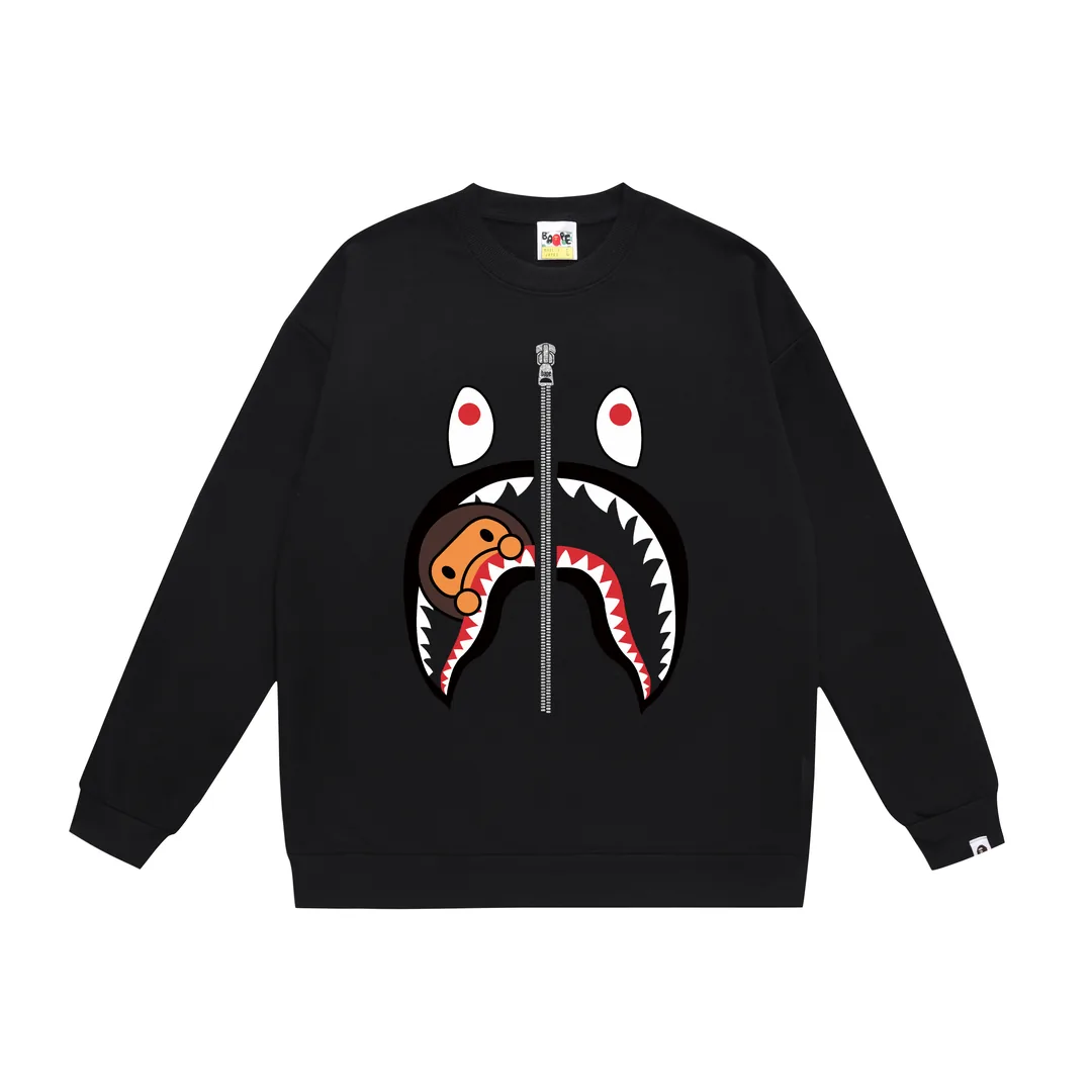 Print Fleece Crewneck Sweatshirt — Photo 15