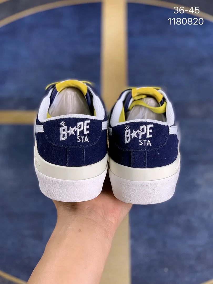 Bape Sta Green Suede Low-Tops — Photo 4