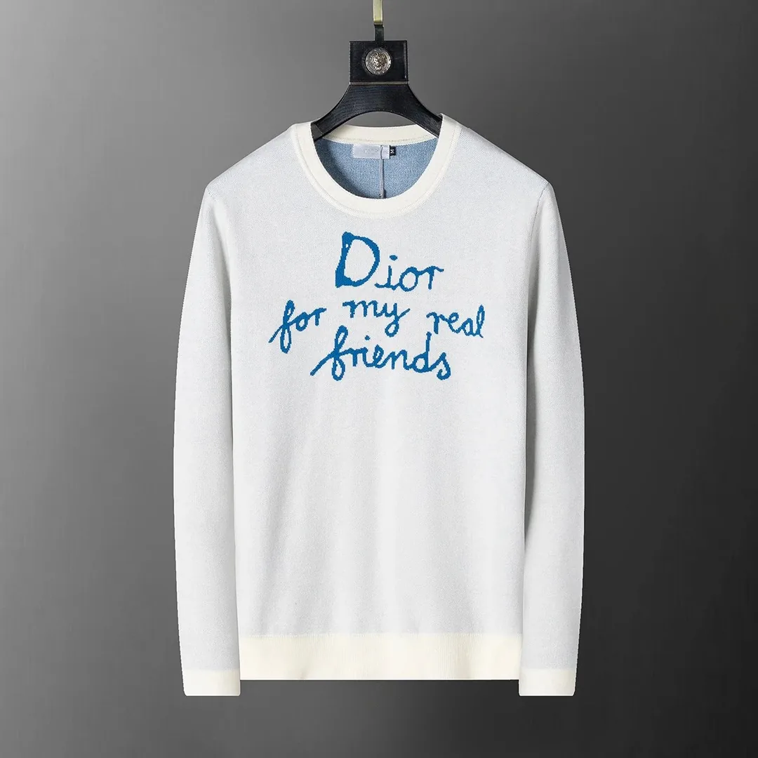 Crewneck Letter Embroidered Knit Sweater — photo 8