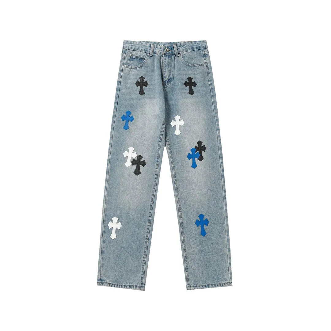 Embroidered Washed Jeans — photo 11