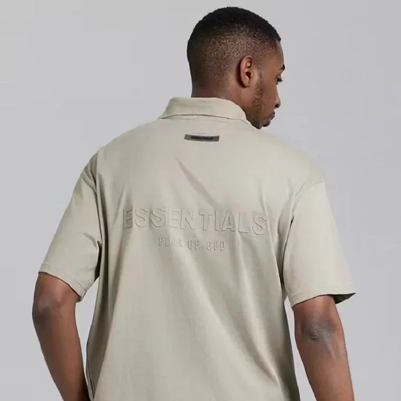 Silicone Letter Polo Shirt — Photo 11