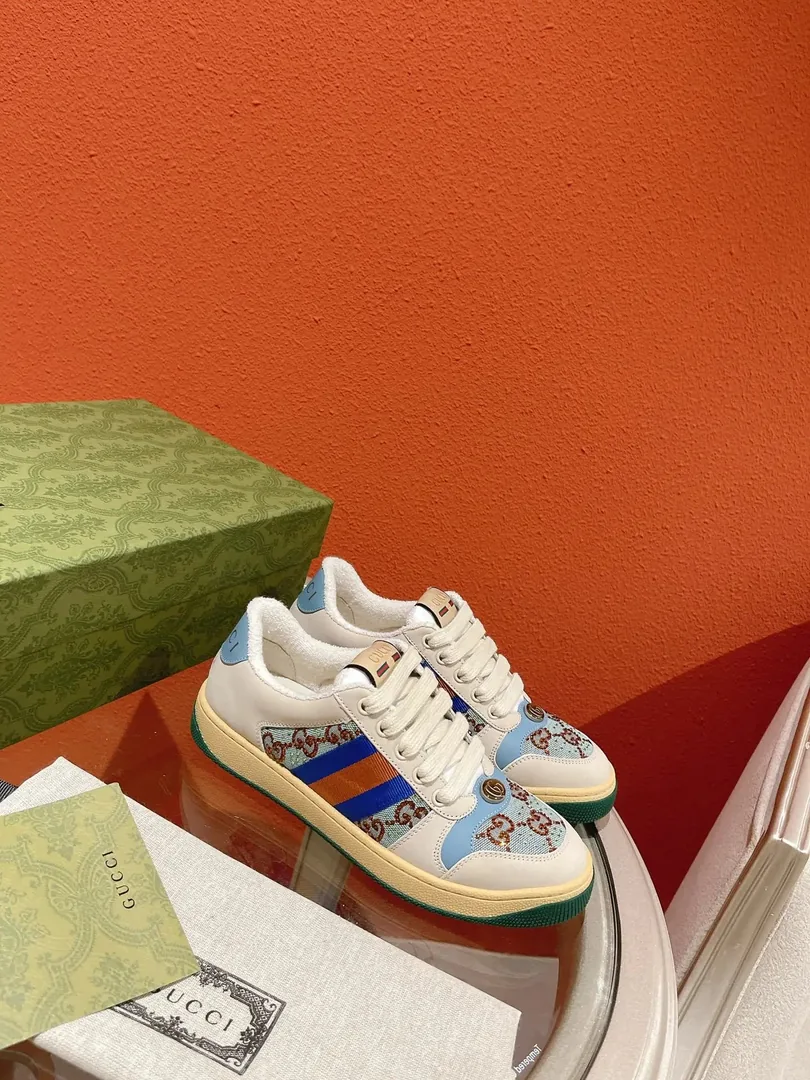 Gucci Screener Beige Low-Top Sneakers — photo 5
