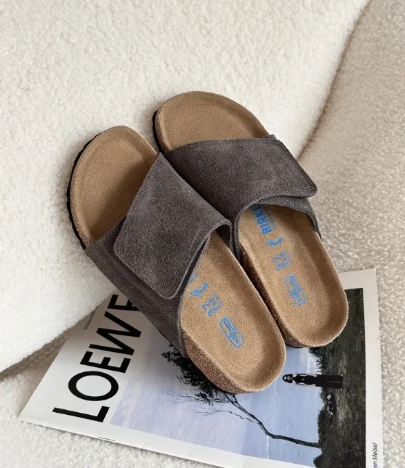 Cork Sole Velcro Slides — QC