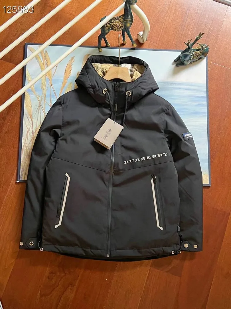Plaid Hooded Down Jacket — photo 4