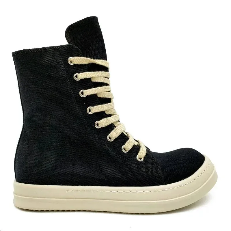 Rick Owens DRKSHDW Ramones High Beige Top Trainers — photo 7