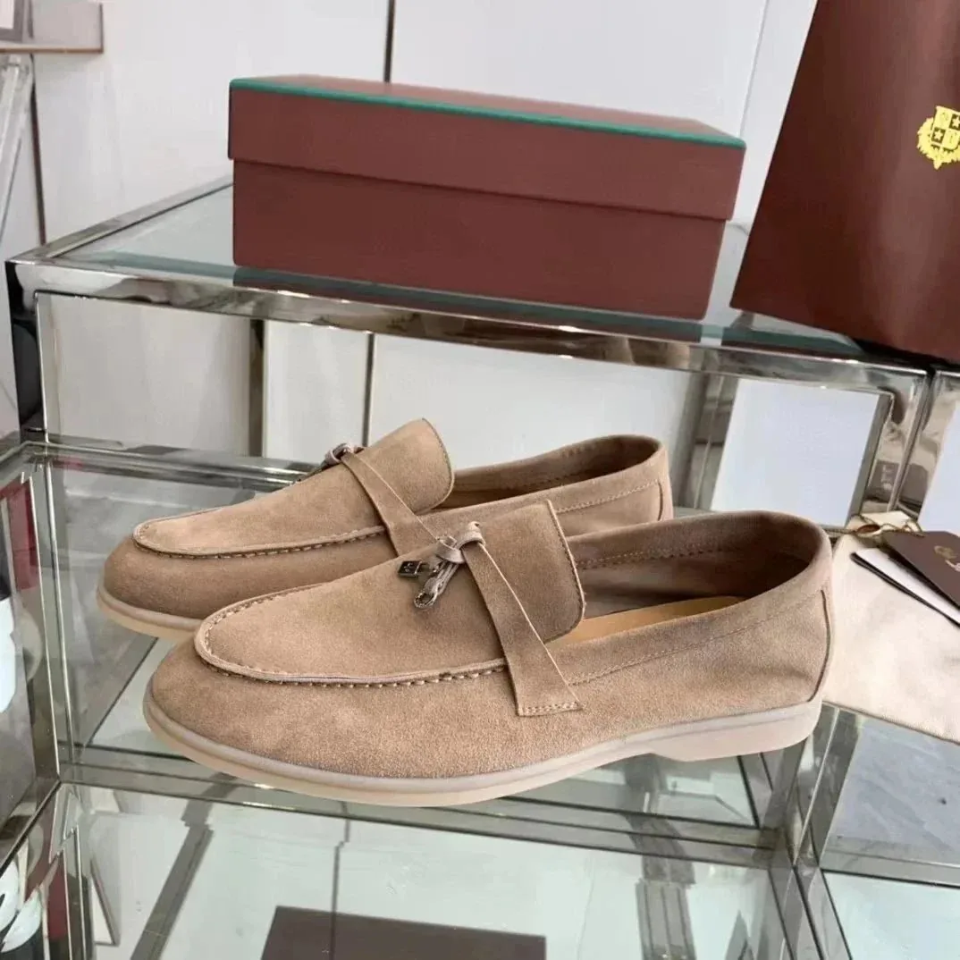 Loro Piana Summer Walk Dior B34 Beige Loafers — QC