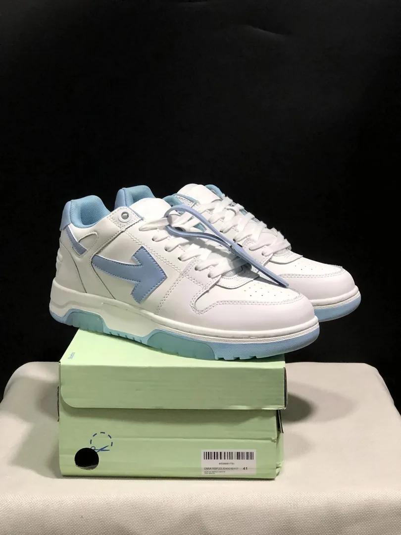 Off-White Out Of Office White Color-Block Platform Sneakers — Photo 3