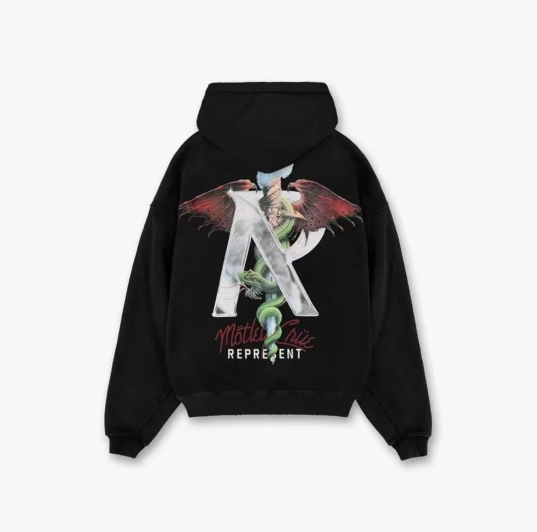 Represent Icon Sunset Print Hooded Hoodie — Photo 12