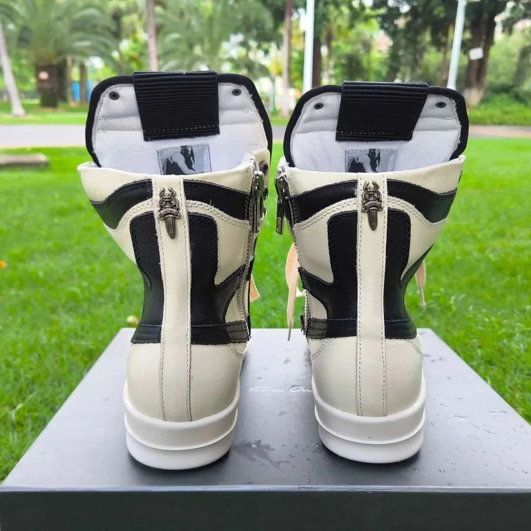Chrome Hearts White Collab High-Top Sneakers — Photo 14