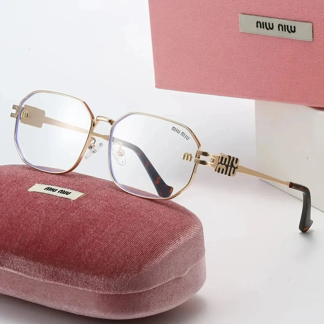 Miu Miu Logo Metal Frame Sunglasses — QC