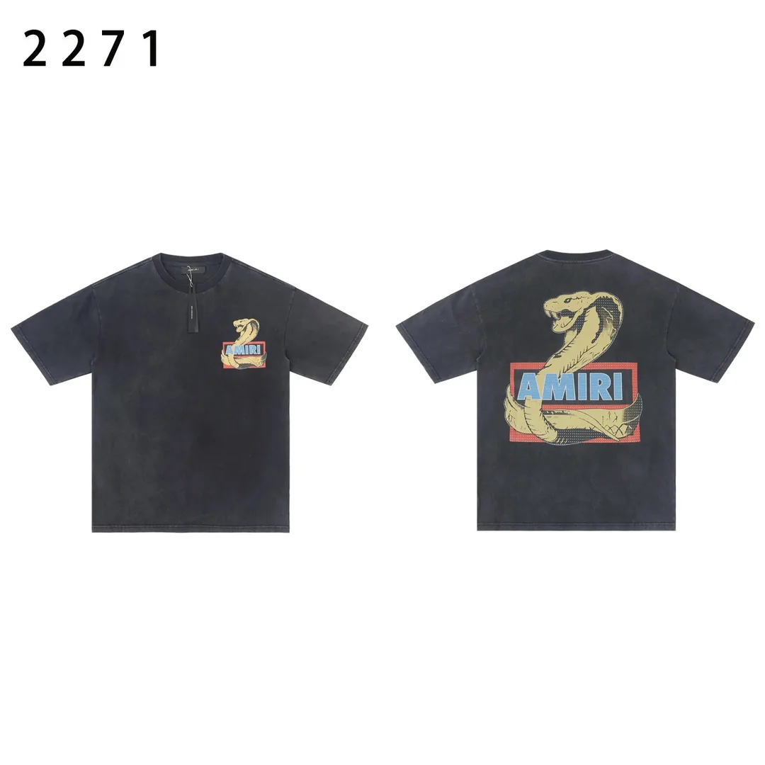 Amiri Washed Embroidered Cotton T-Shirt — photo 12