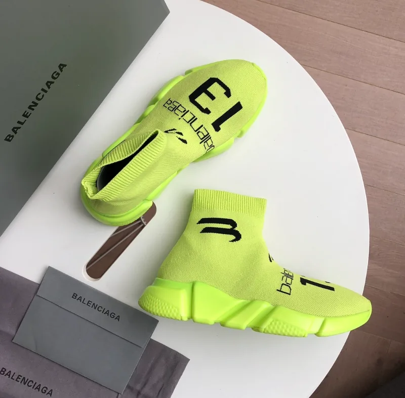 Balenciaga Speed Trainer Black White Sock Slip-Ons — Photo 13