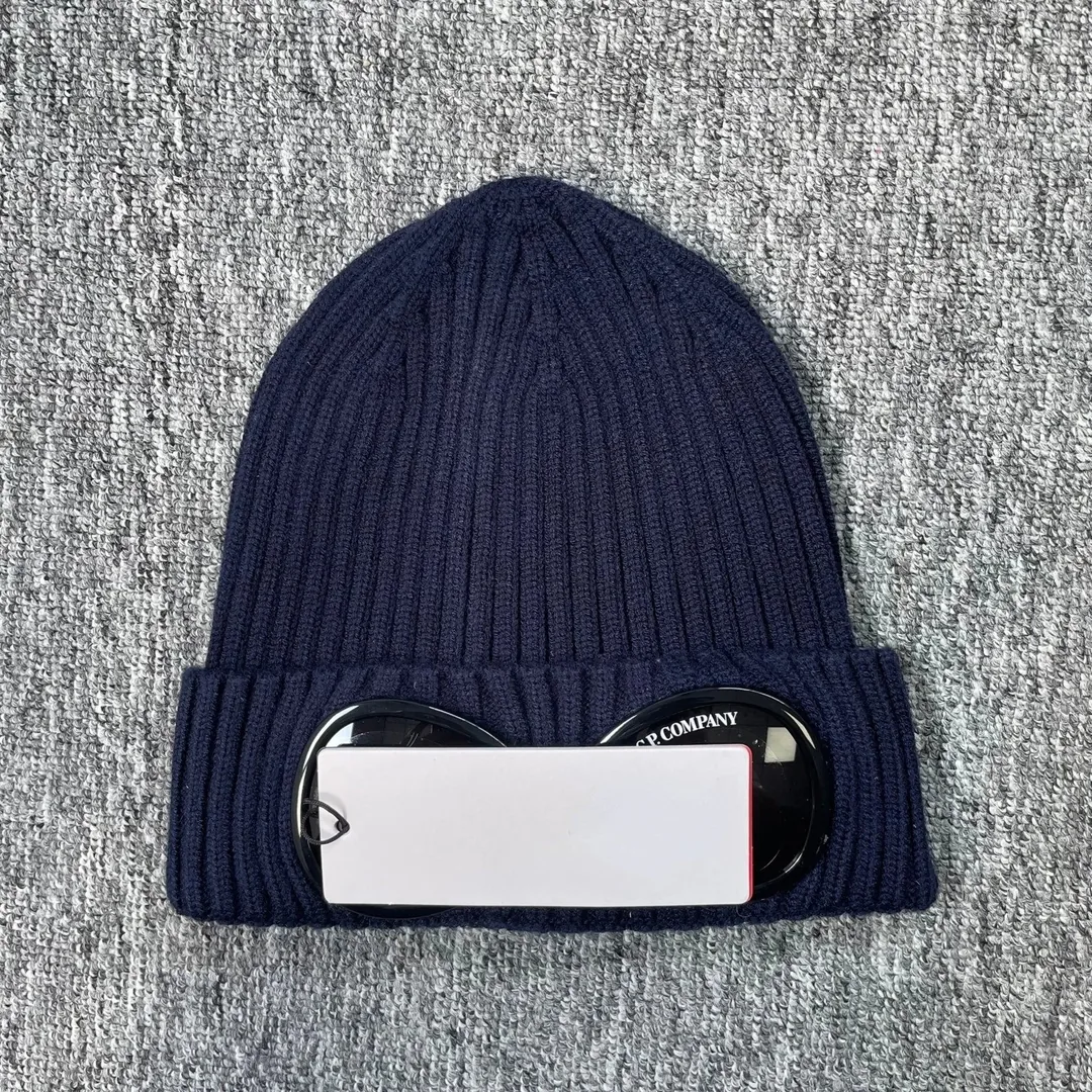 CP Company Ribbed Knit Goggle Beanie — QC
