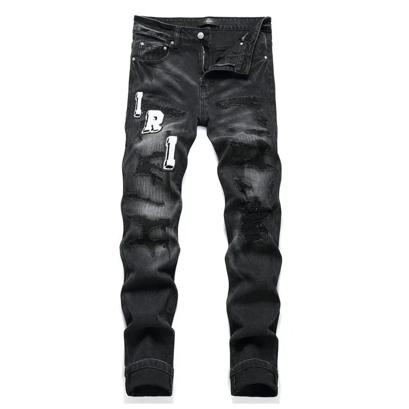 Amiri Distressed Painted Jeans — photo 7