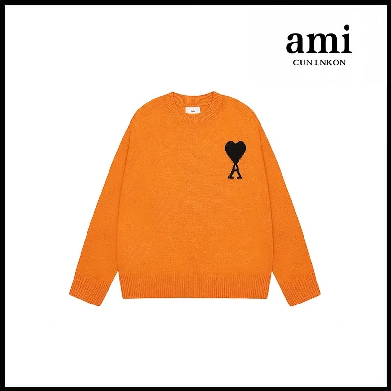 Ami Paris Heart Jacquard Crewneck Sweater — Zdjęcie 14