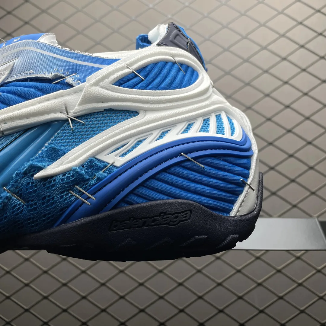 Blue Soleless Polyester Sneakers — photo 4